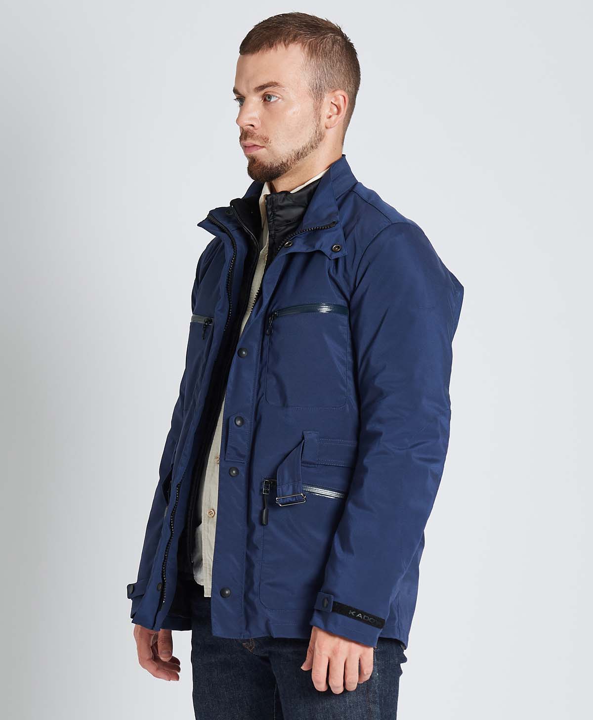 上品なスタイル ナイロンジャケット NAVY JACKET DRIZZLER ALIGN ...