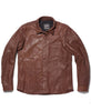 Chemise en cuir std / marron