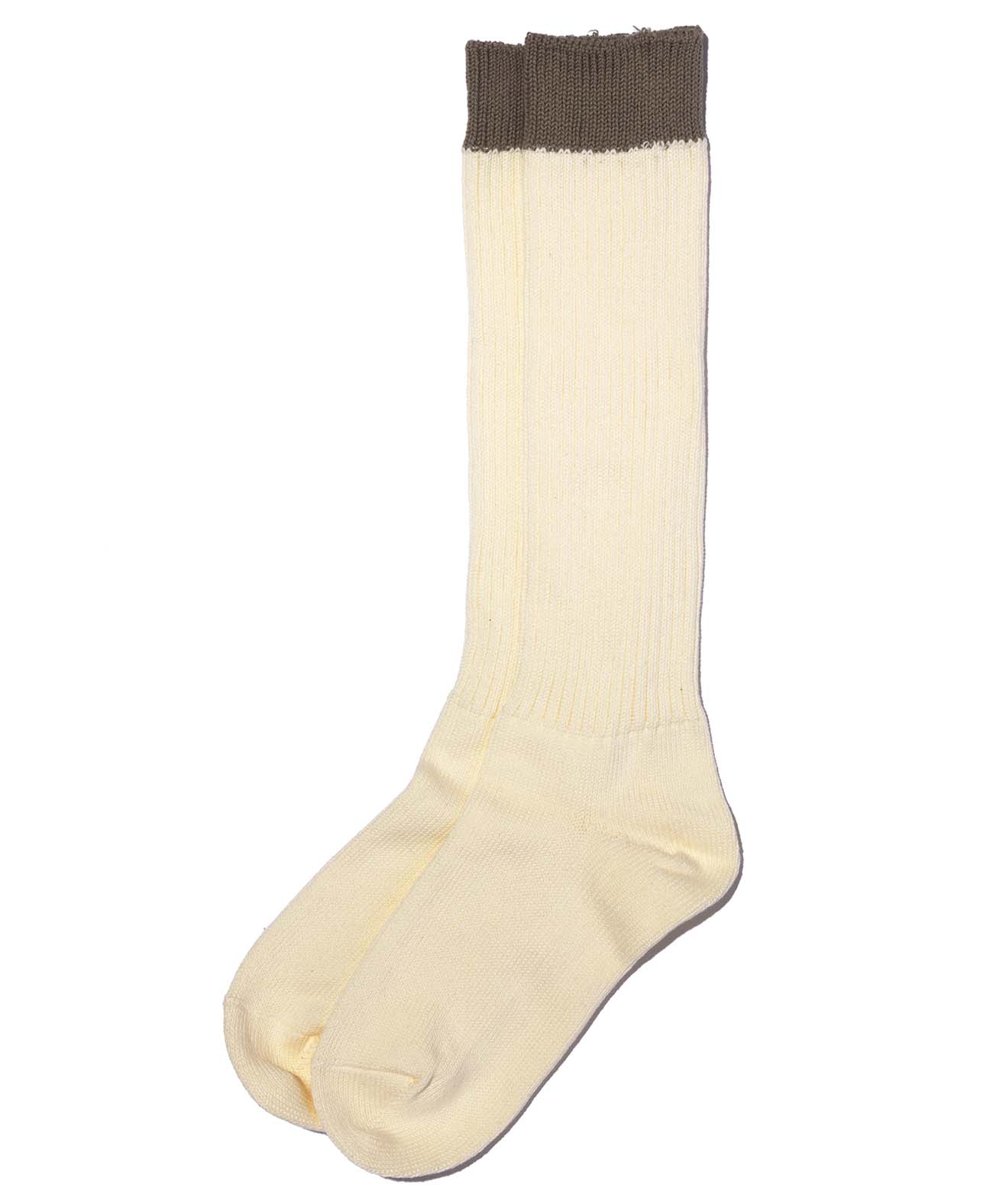 Stiefel Socken / Elfenbein / Grau
