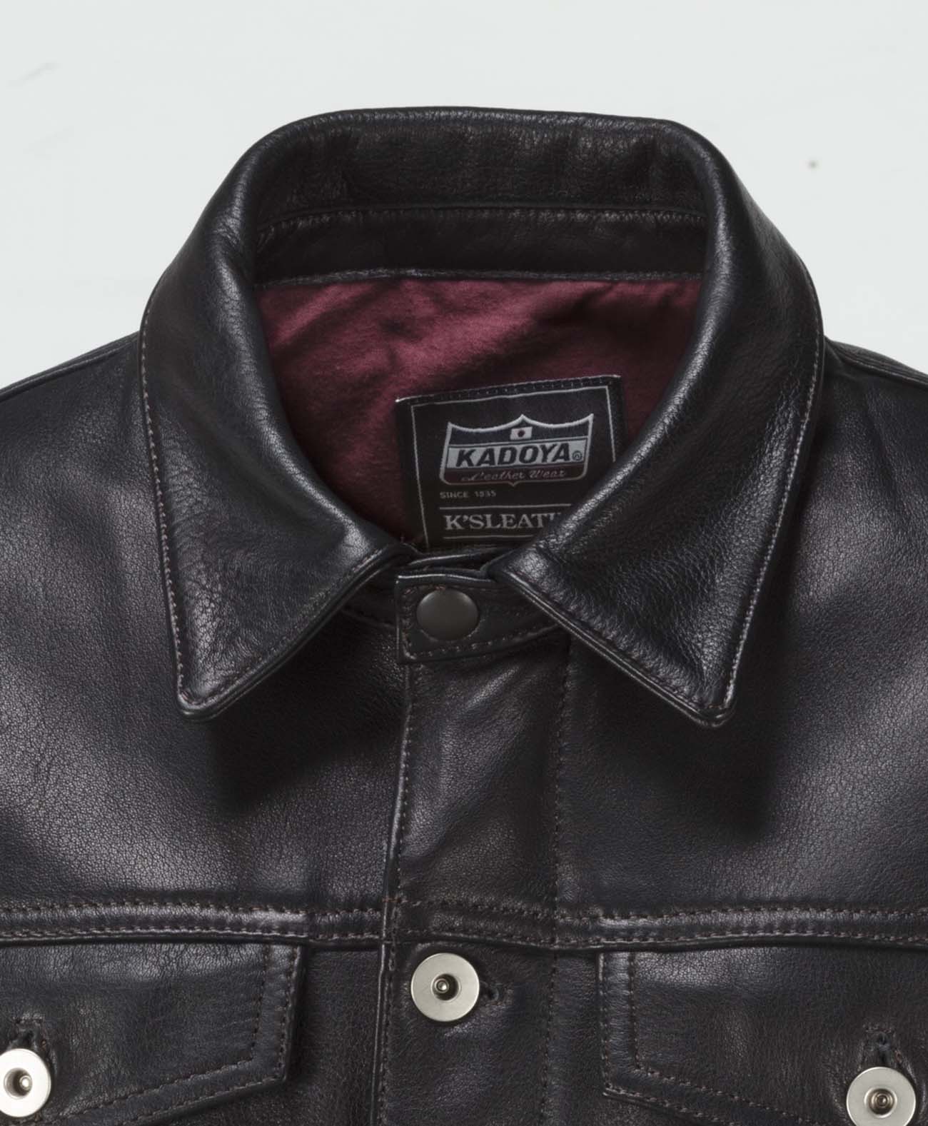 DT-LEATHER JAC / Black