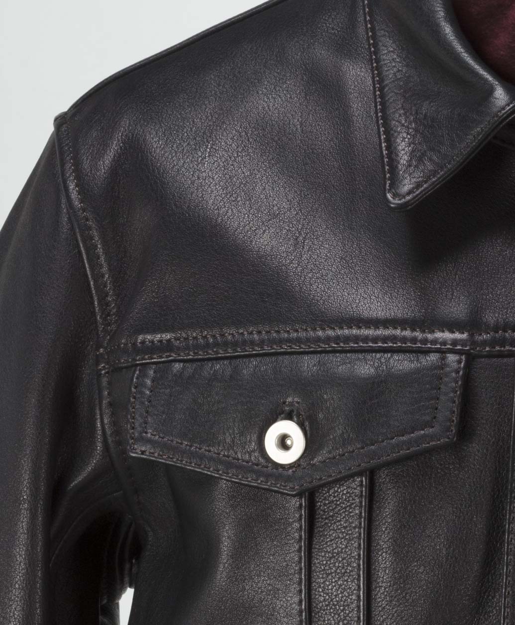 DT-LEATHER JAC / Black
