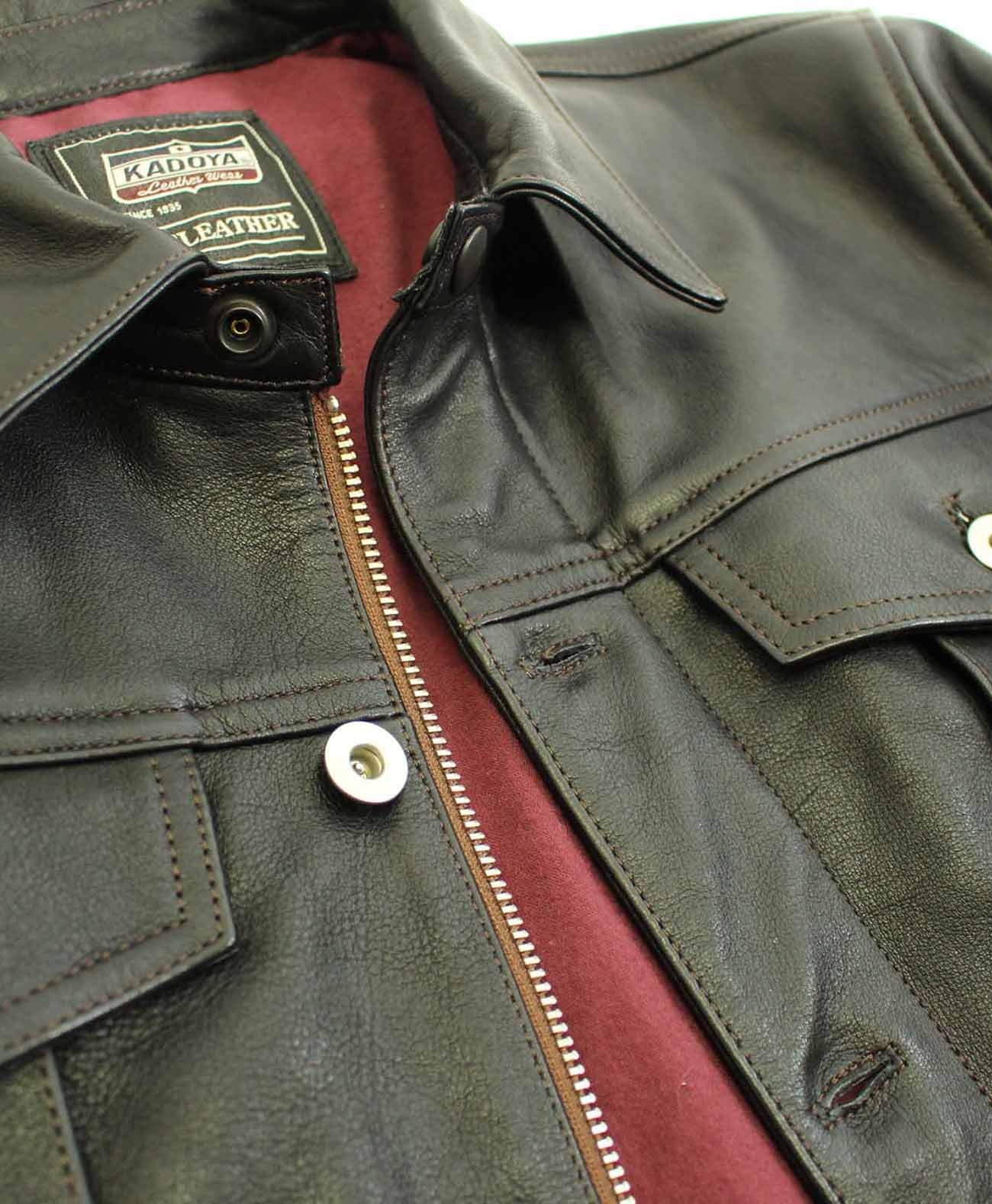 DT-LEATHER JAC / Black