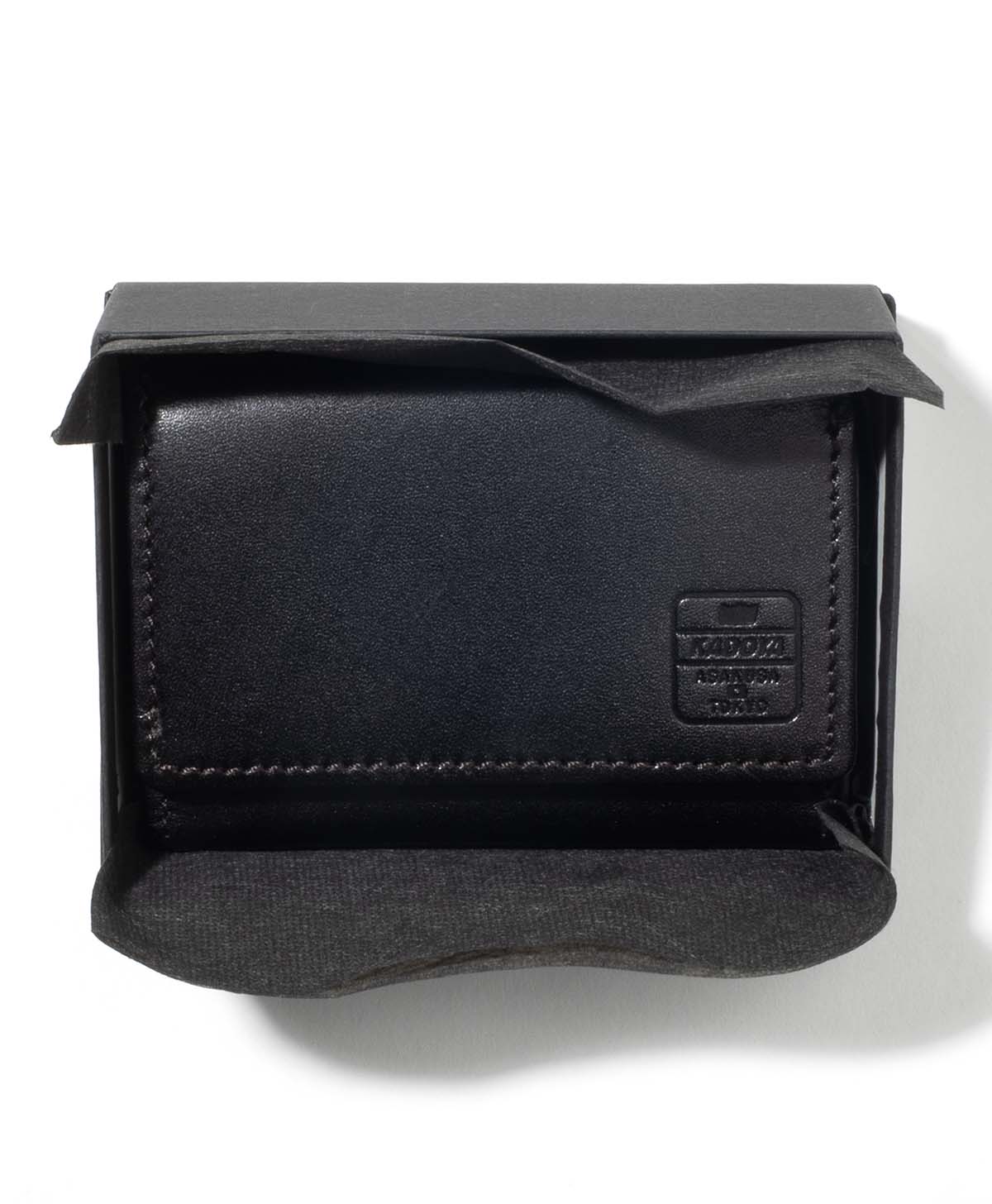 3 -fach kompakte Brieftasche / Schwarz