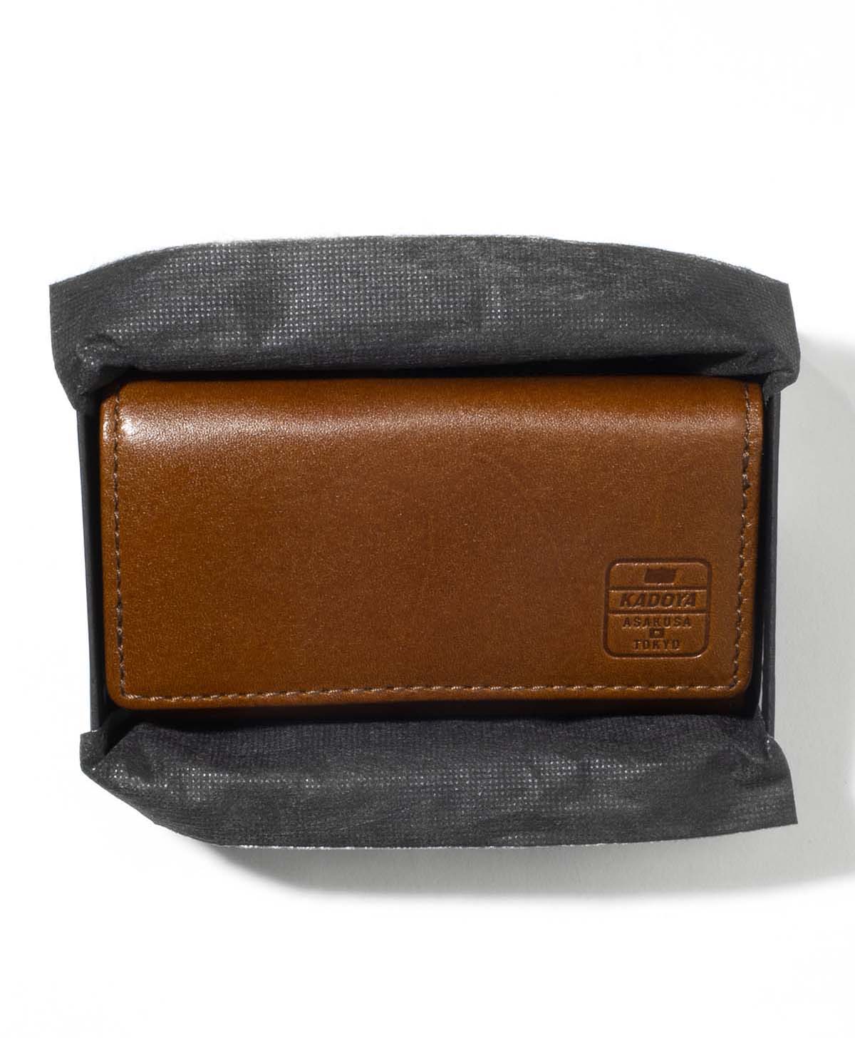 KEY CASE COMPACT WALLET / BROWN