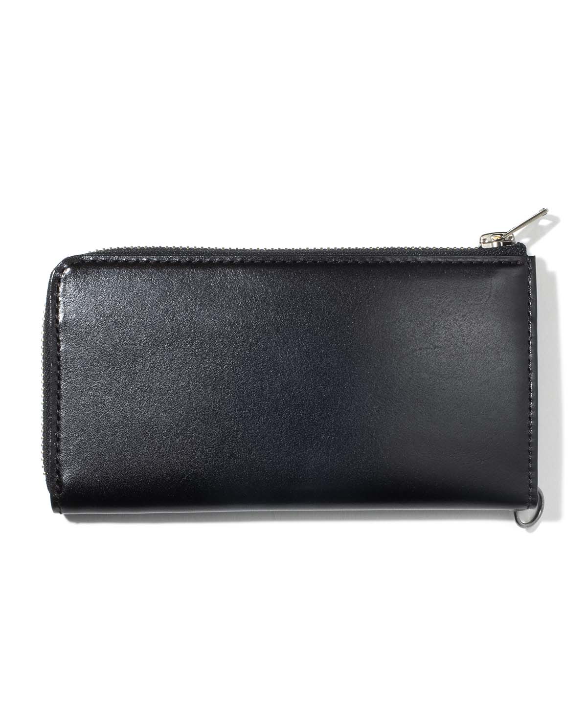 L ZIP COMPACT WALLET / BLACK