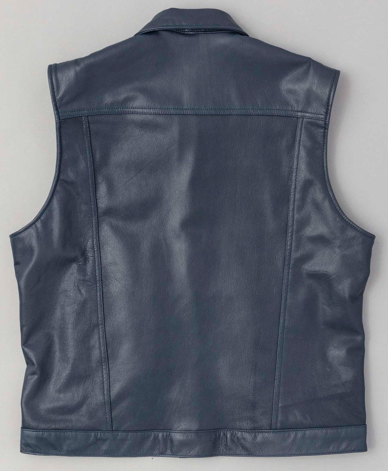 DT LEATHER VEST / ネイビー – カドヤ公式オンラインショップ