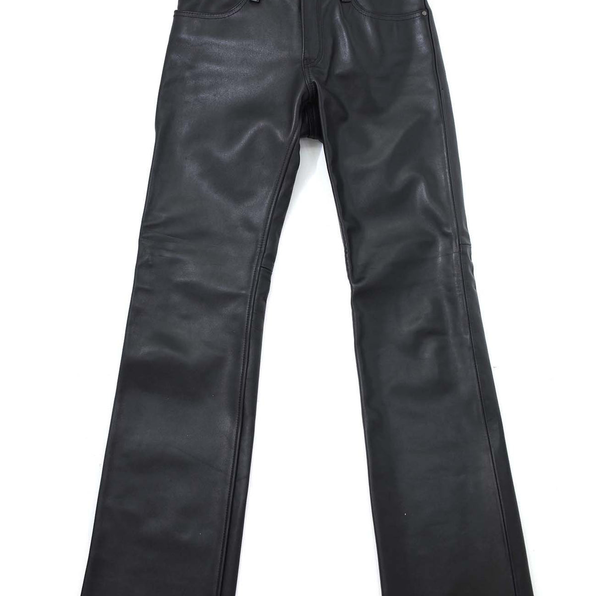 KADOYA Leather Pants Black Size 35 