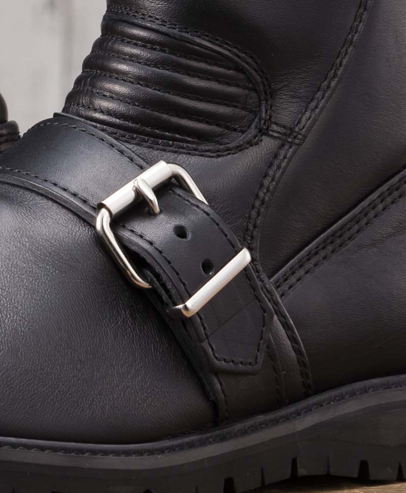 Leather shoes riding boots | Kadoya official online shop | BLACK 